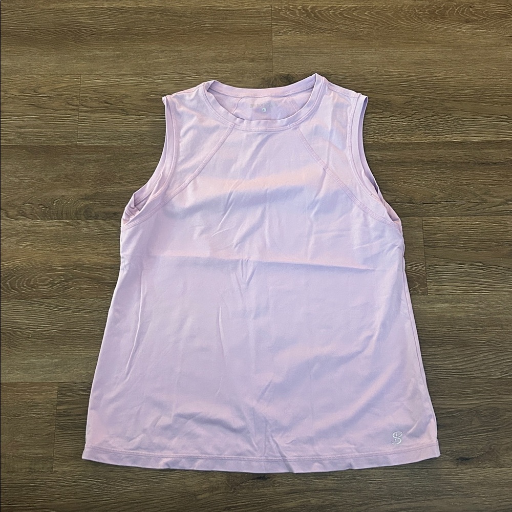 Sofibella Light Pink Women's Athletic Tank Top size large